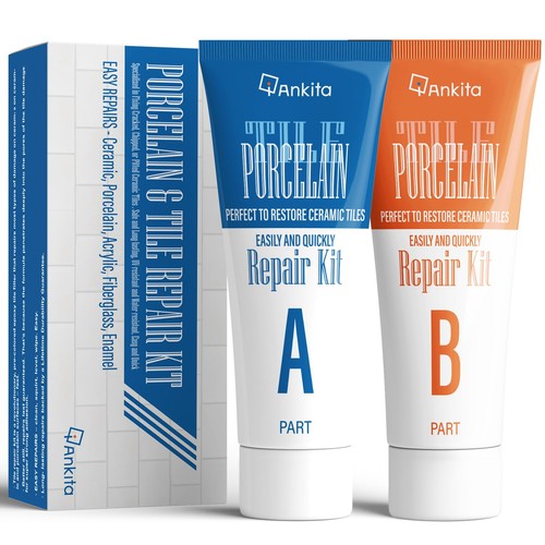 Porcelain repair kit white - porcelain,